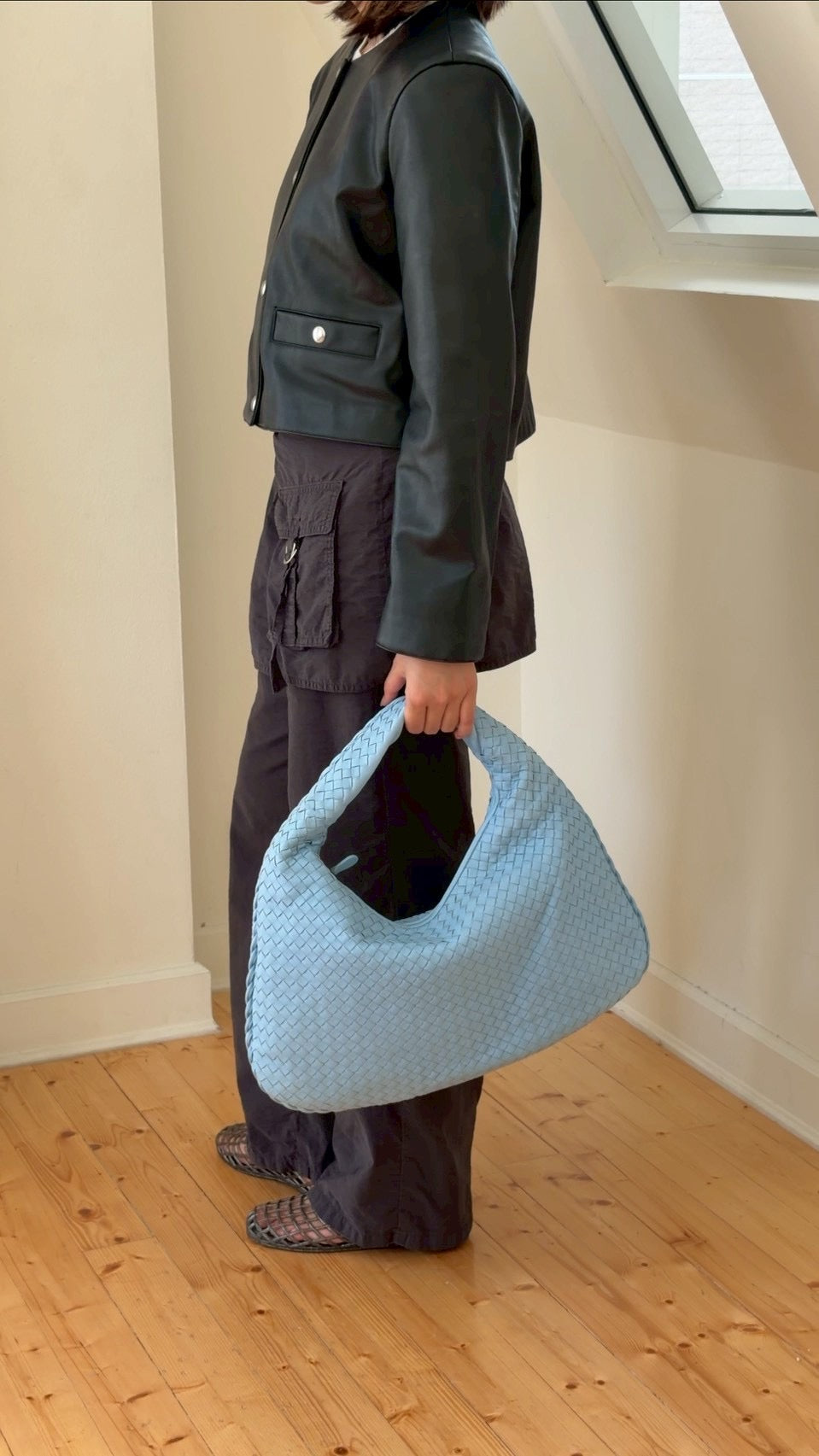 Bottega Veneta hobo blue Large