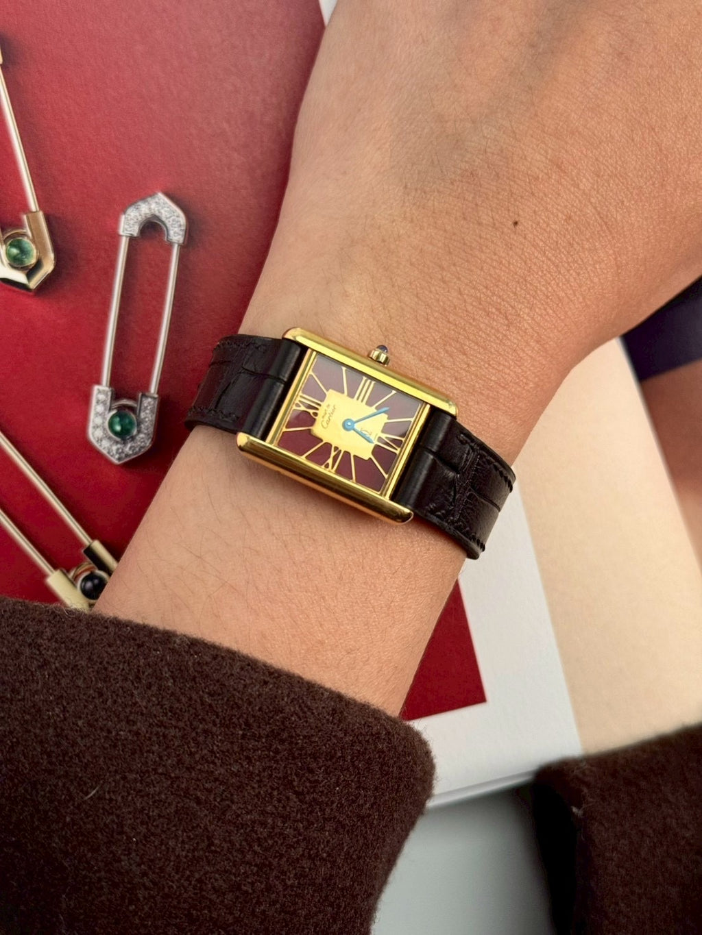 artier vermeil tank red s size. C.2251