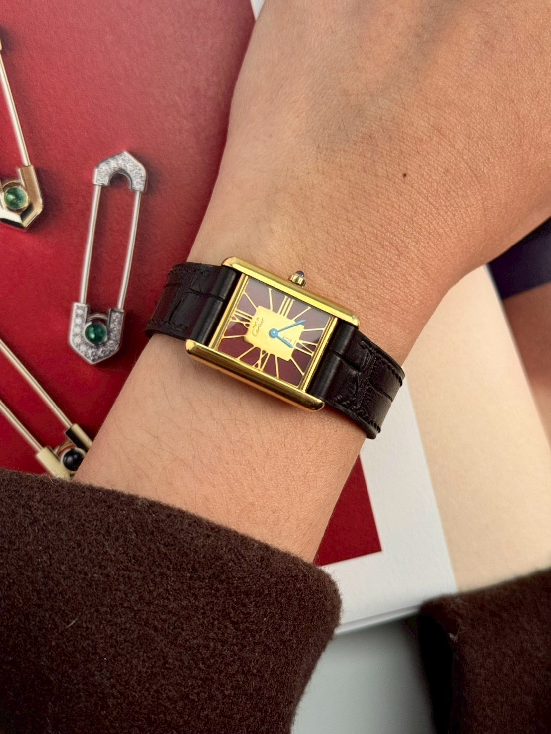 artier vermeil tank red s size. C.2251