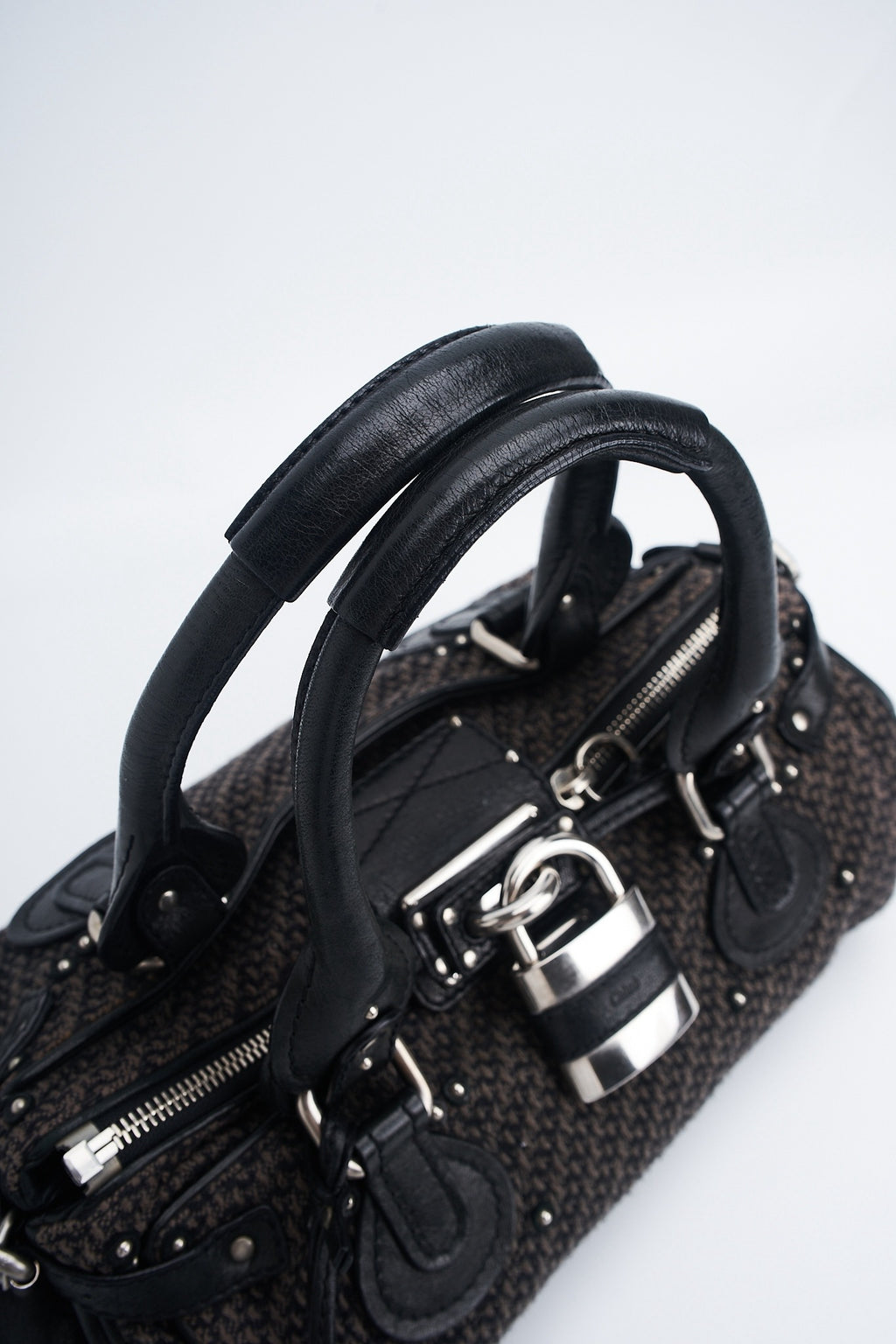 Chloe paddington tweed leather