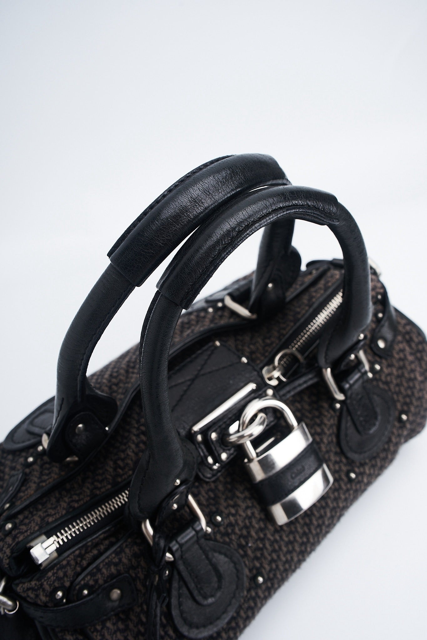 Chloe paddington tweed leather