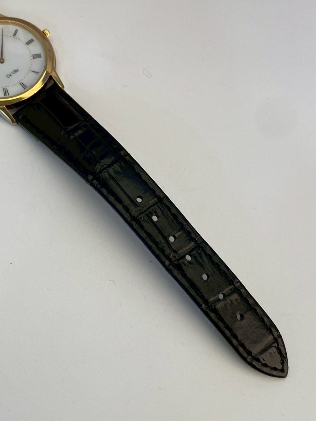Omega deville white dial gold