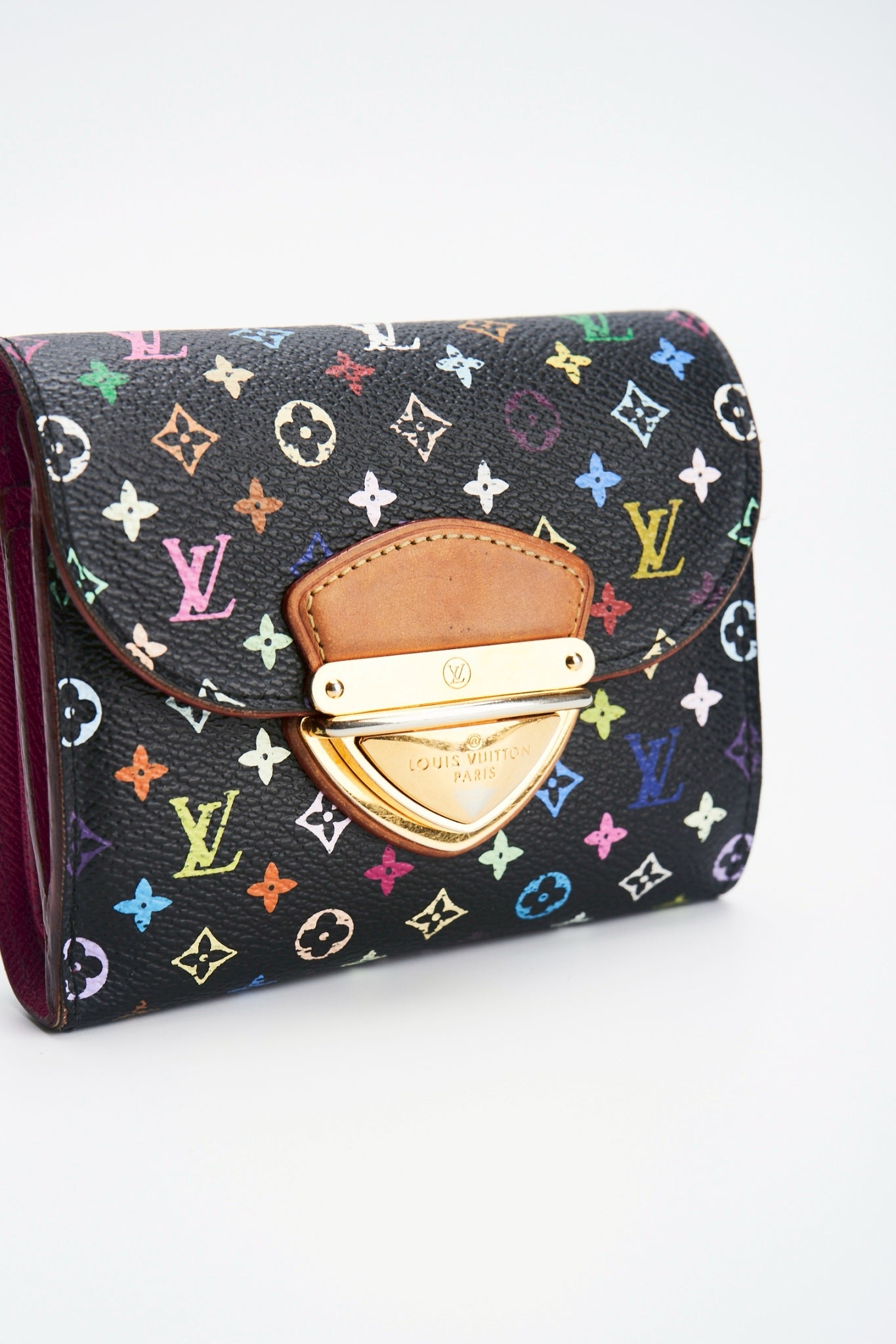Louis vuitton multicolor black wallet