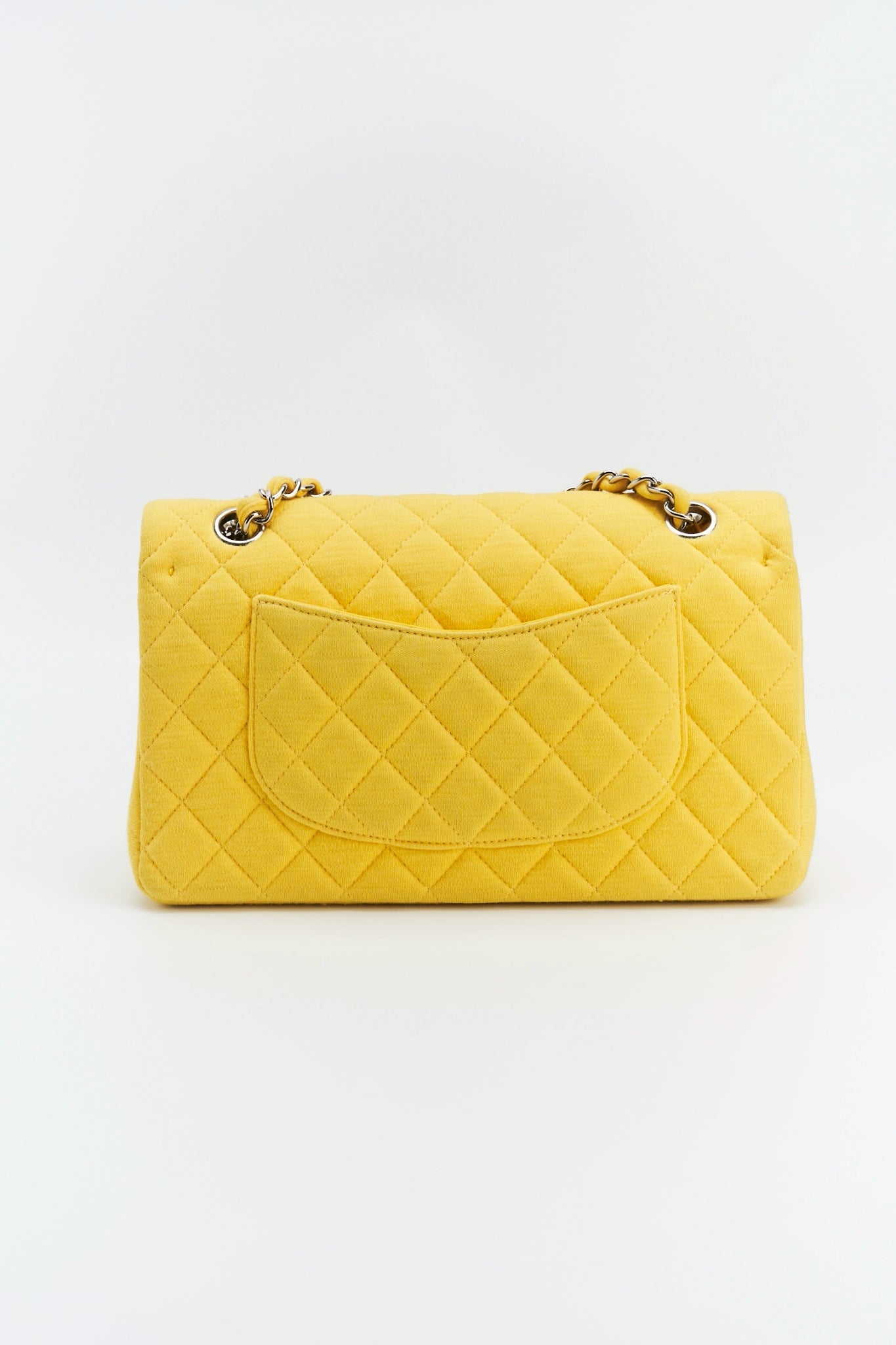 Chanel classic jersey double flab yellow