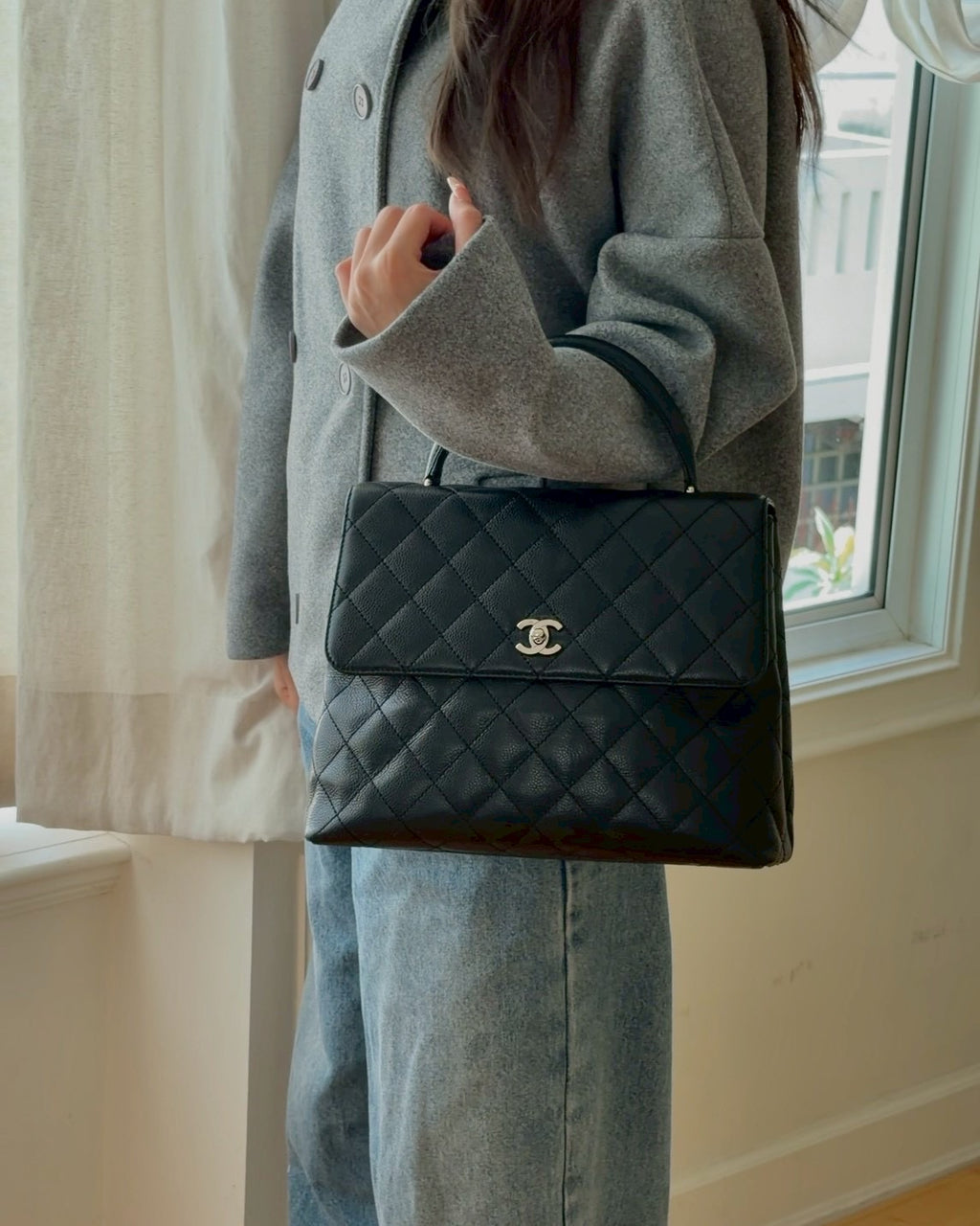 Chanel kelly hand bag