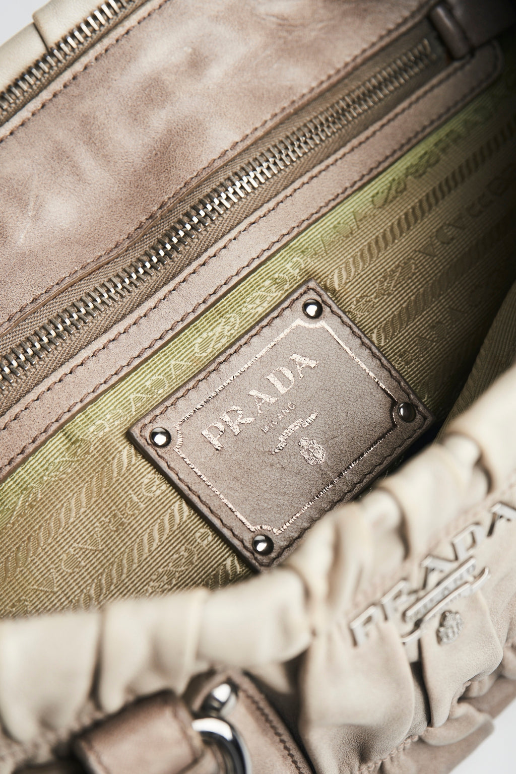 Prada Ombre Gaufre leather