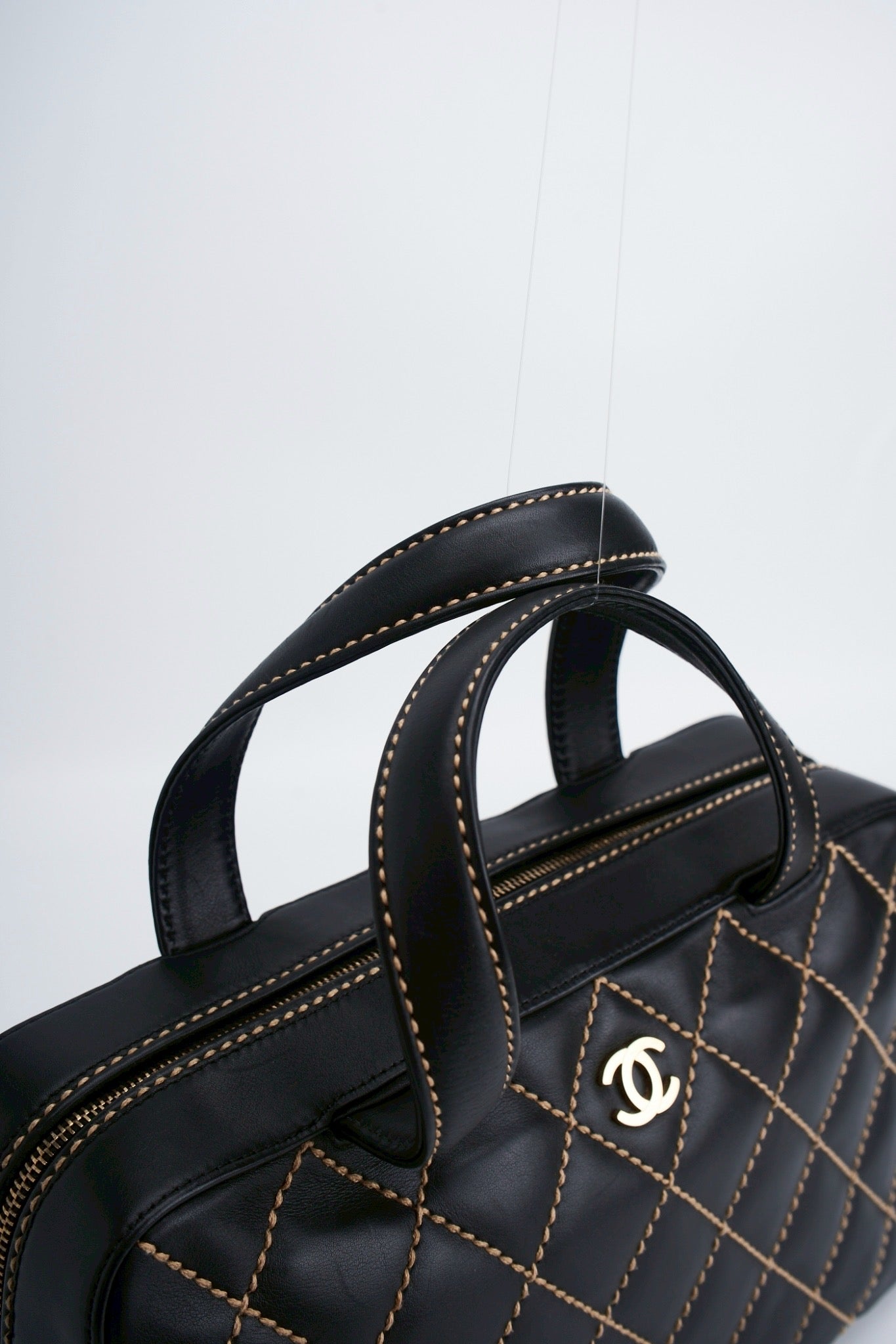 Chanel quilted hand bag
