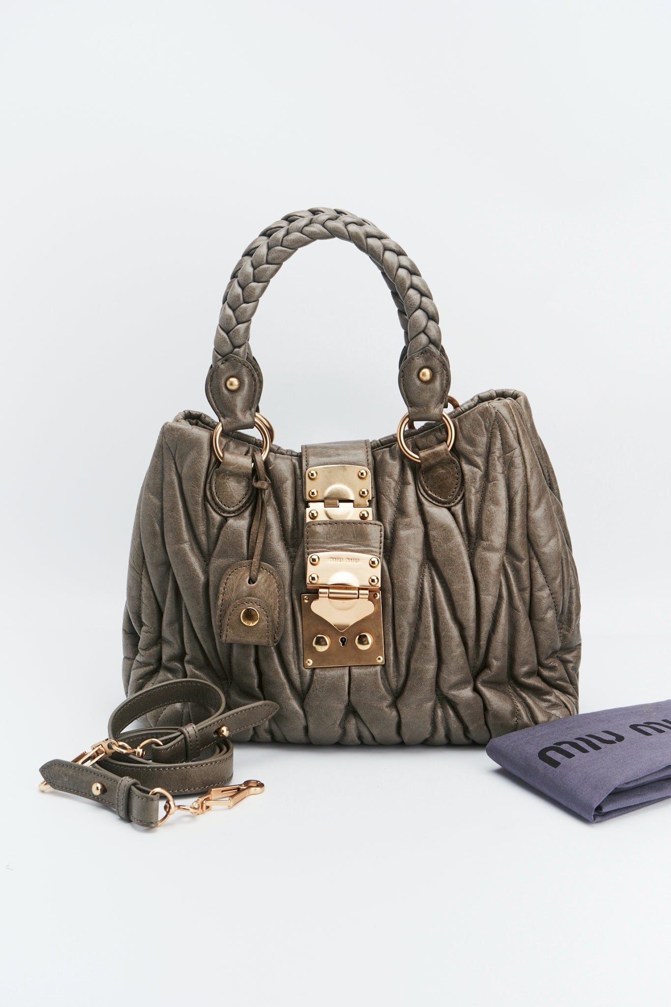 Miumiu Mateless Gray Color