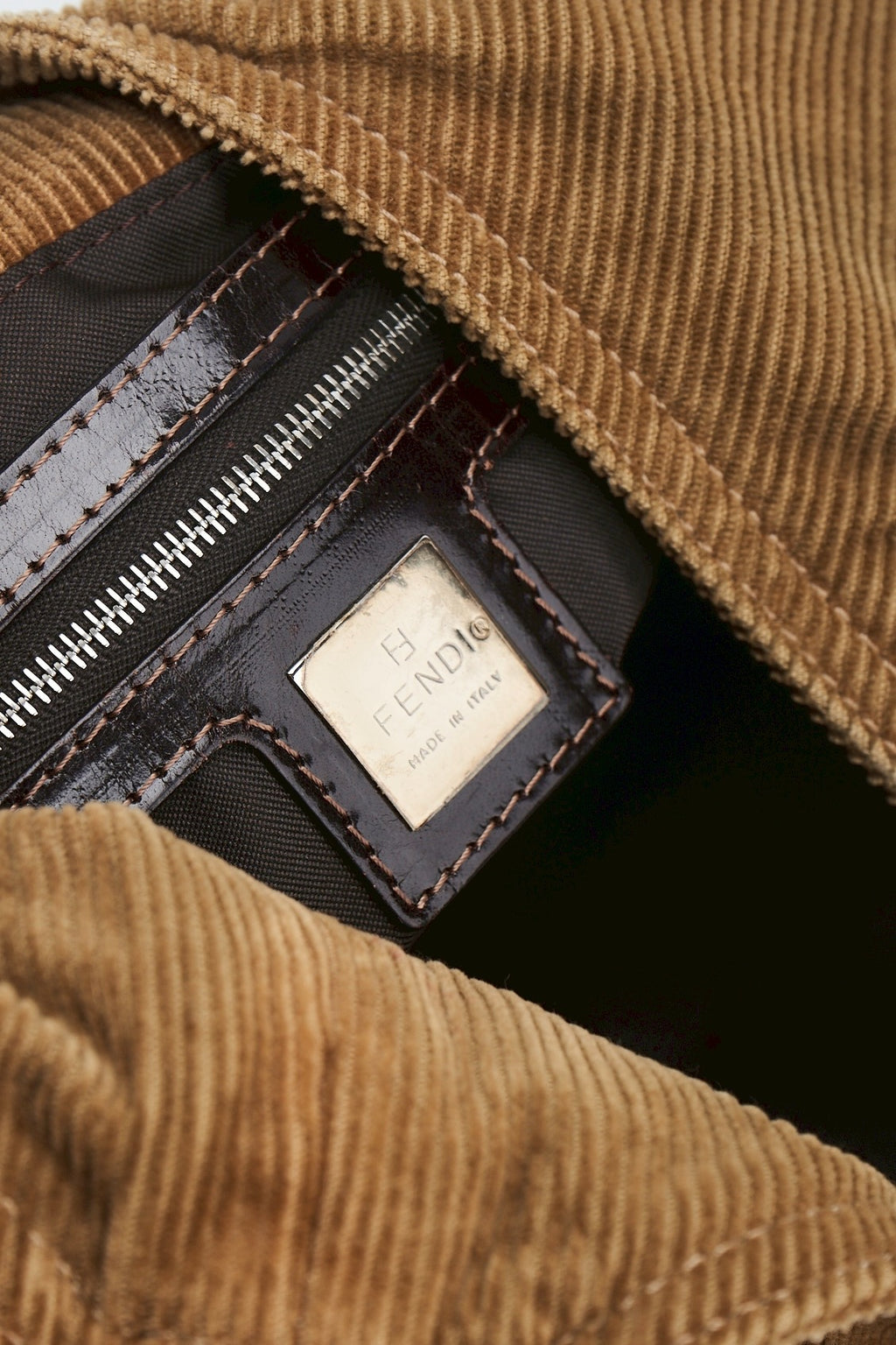 Fendi denim F shoulder
