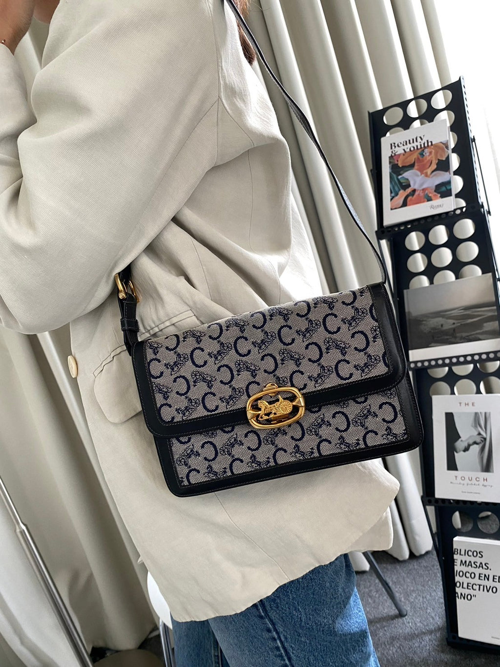 Celine horse-bit buckle