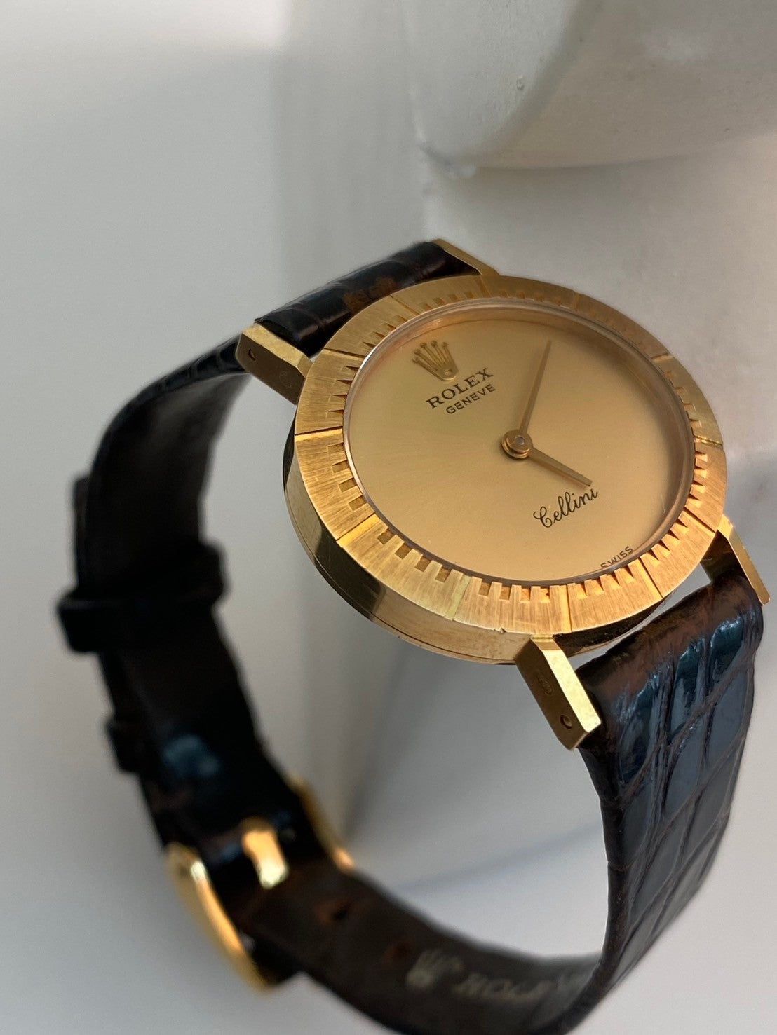 Rolex K18 YG cellini gold dial c.8675