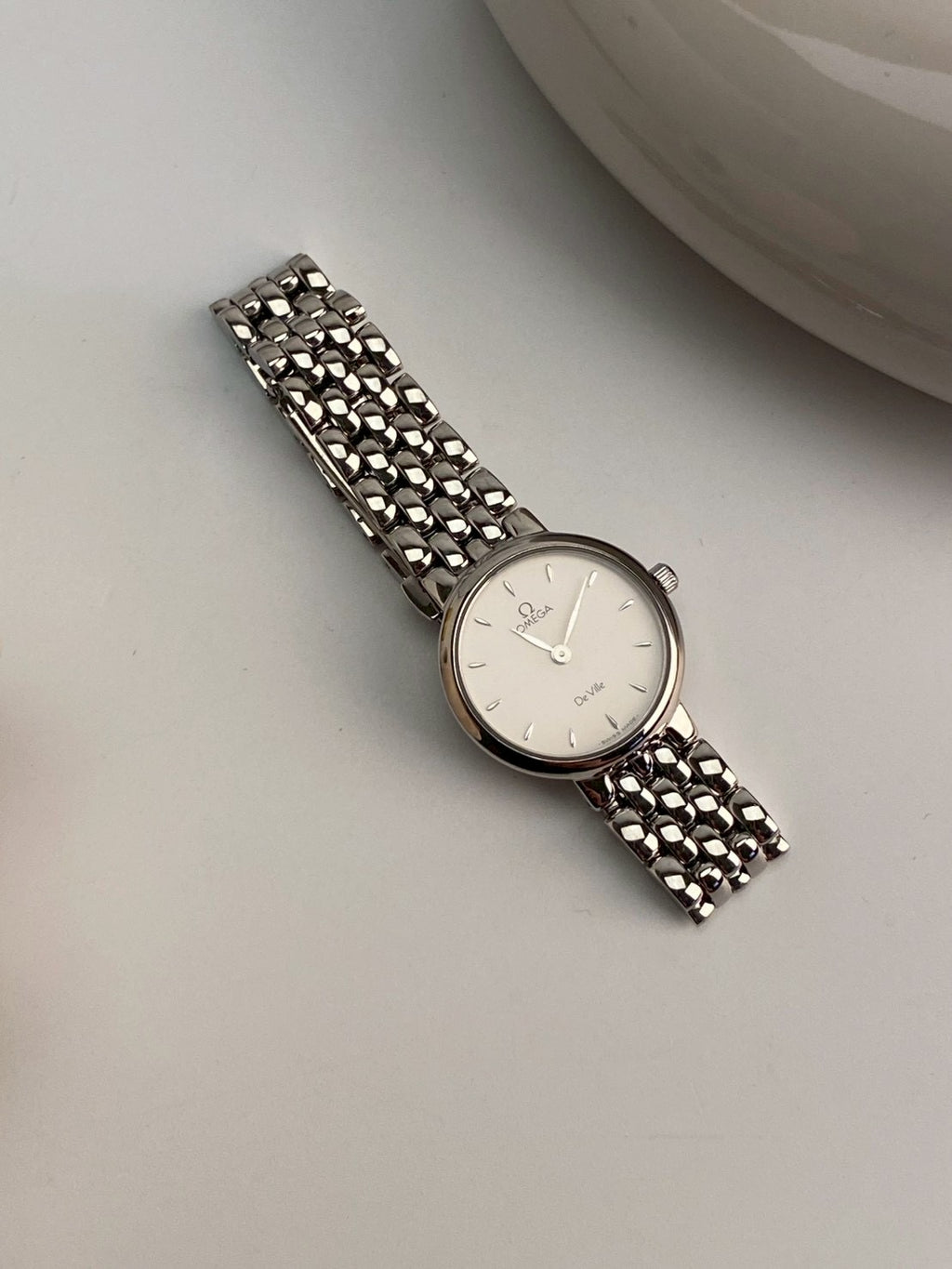 Omega diville white dial stainless c.1069