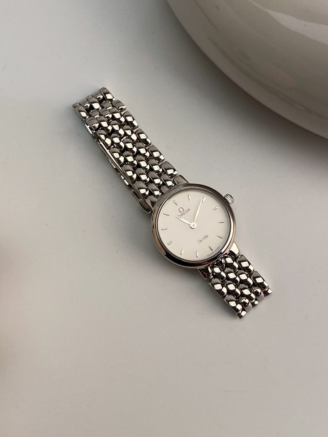 Omega diville white dial stainless c.1069