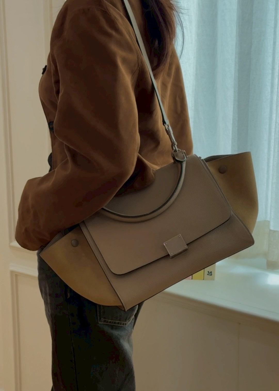 Celine Trapeze suede