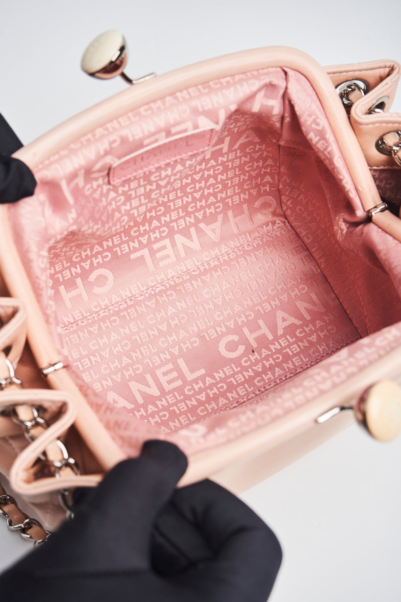 Chanel pink lambskin