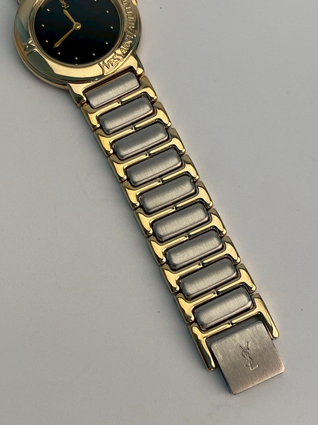 Ysl black dial twotone watch c.0091