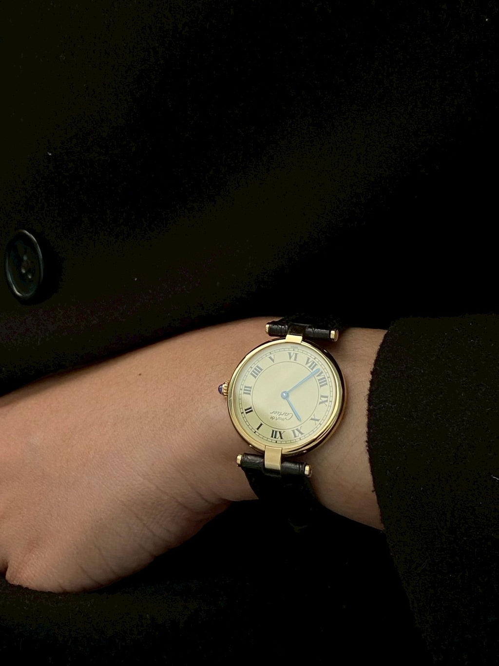 Cartier cilcle cream dial c.0003