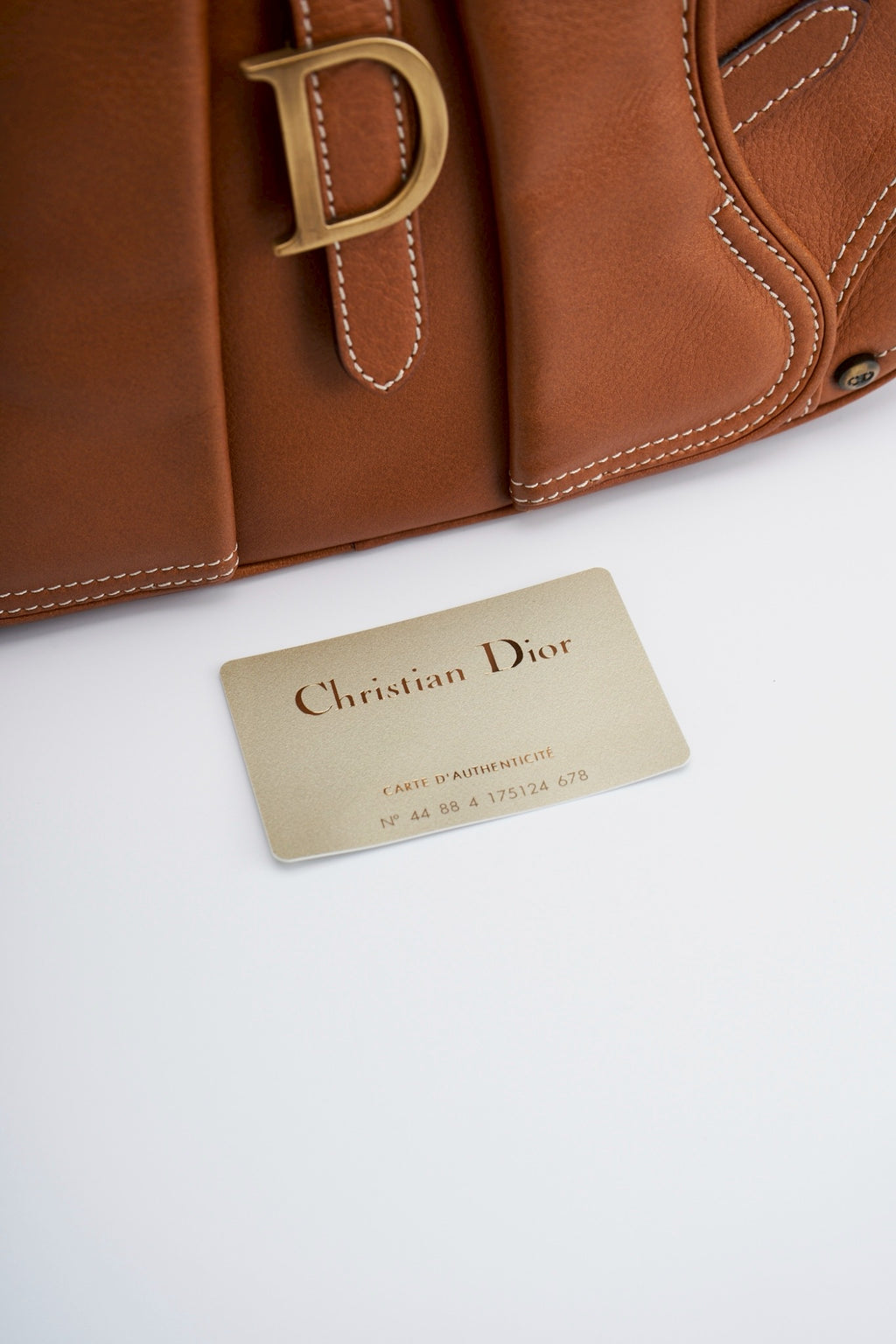 Dior D logo handbag