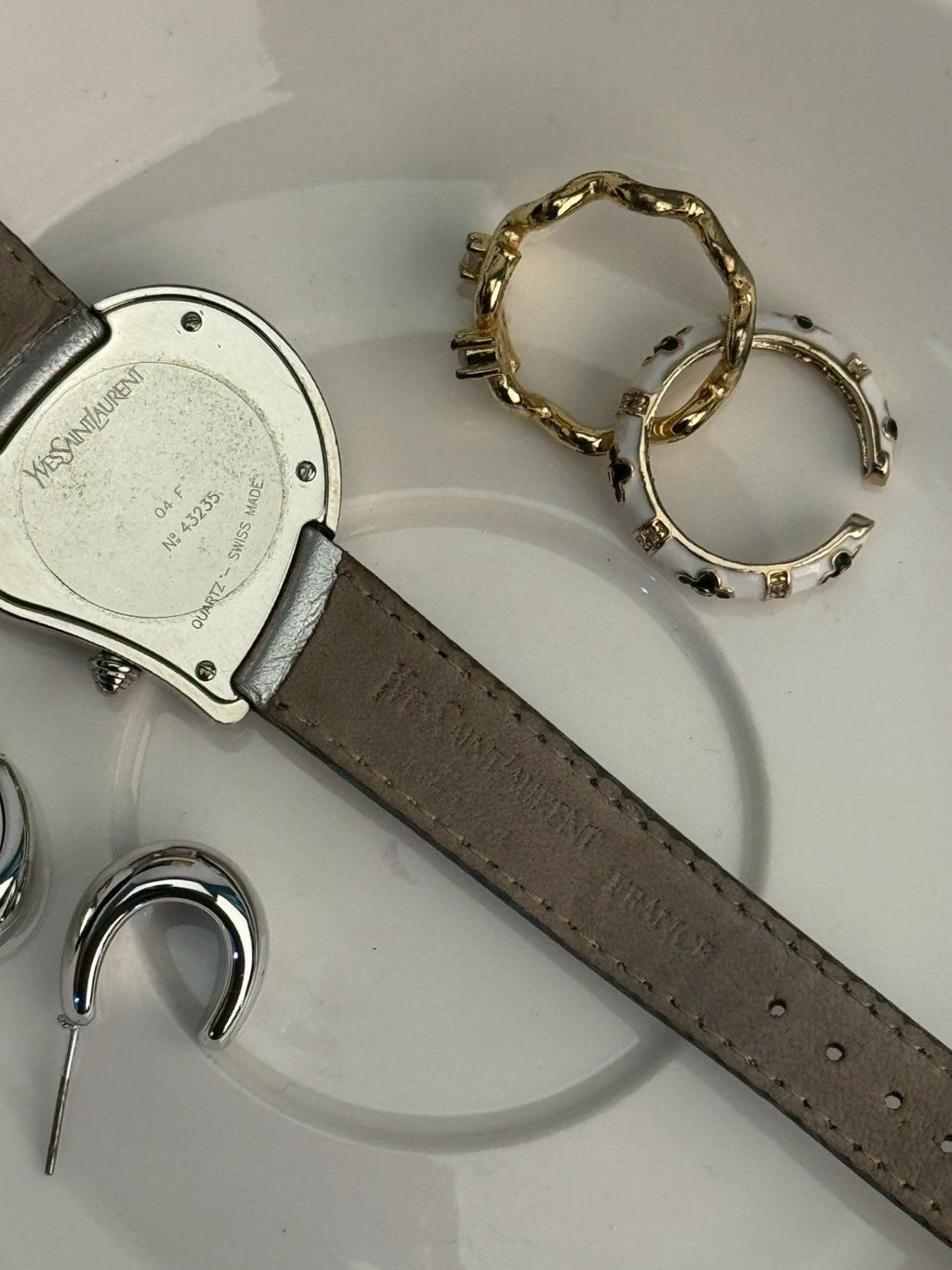 Ysl heart dial silver