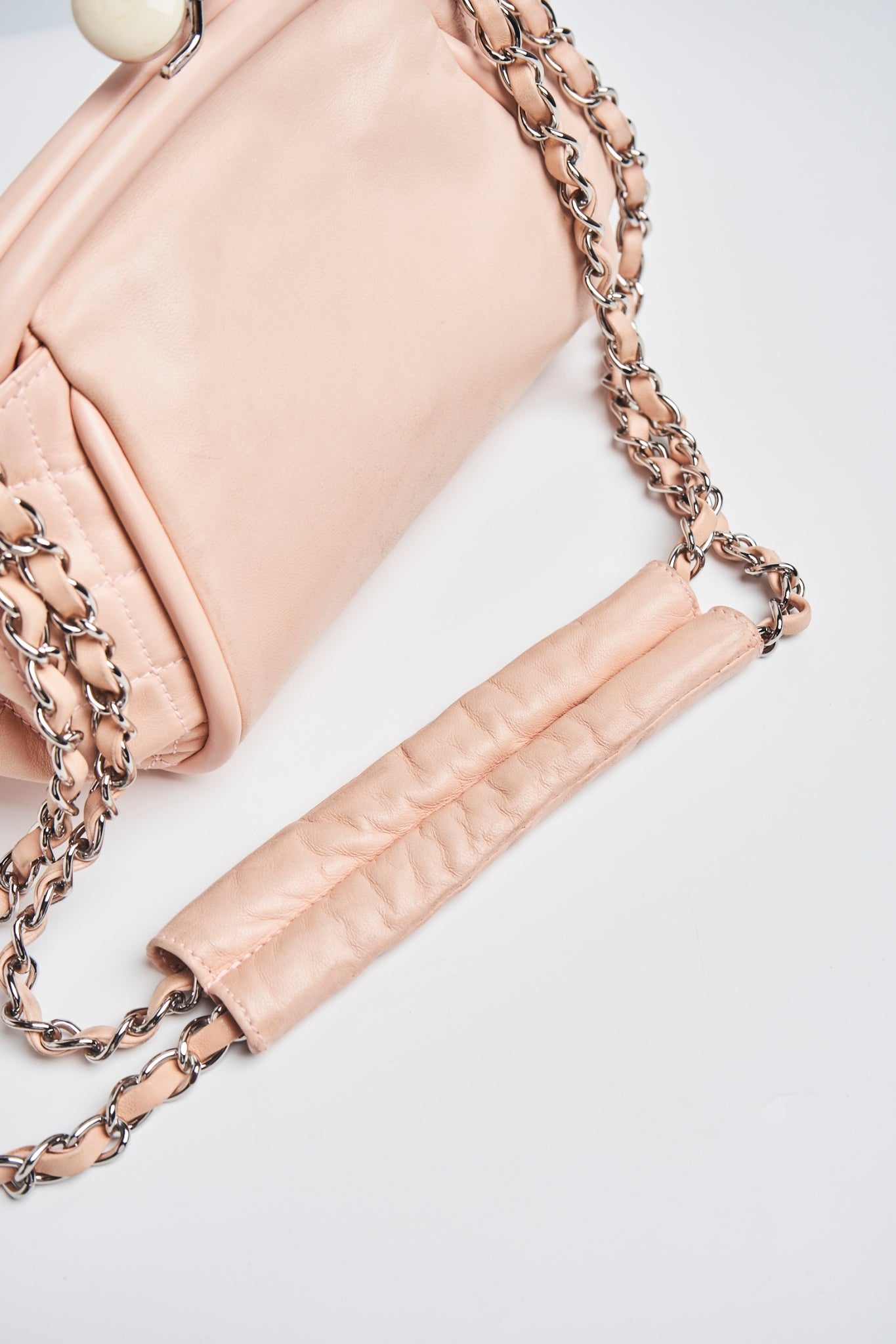 Chanel pink lambskin