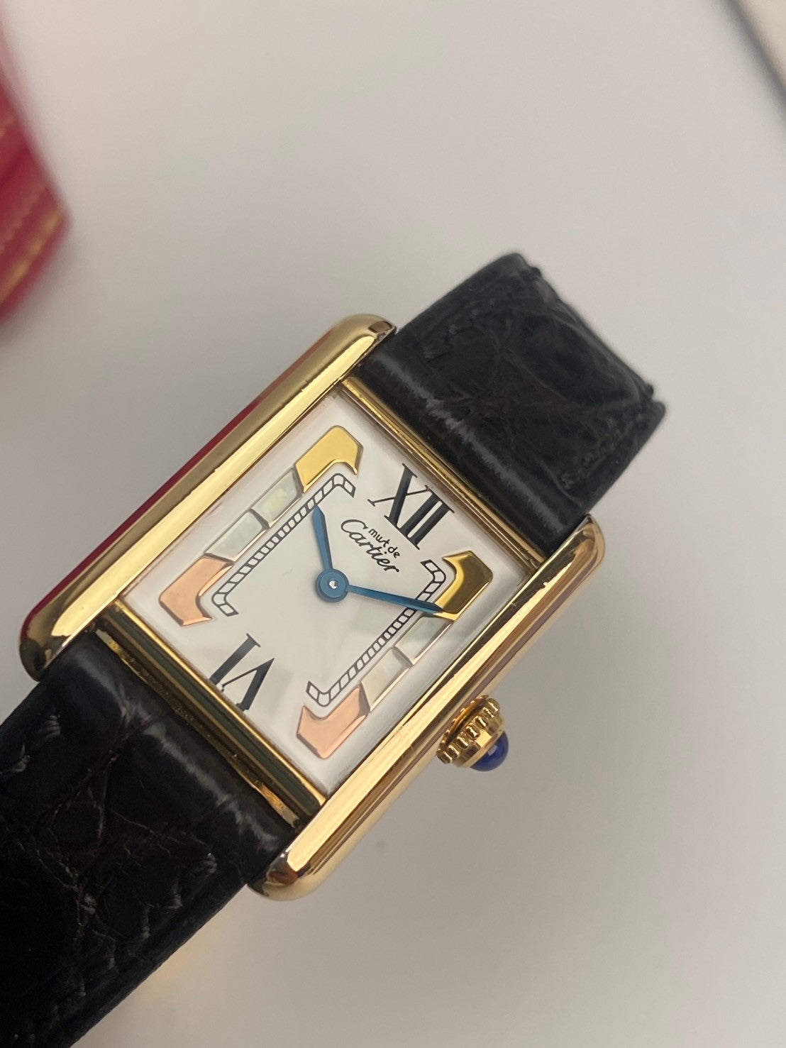 Cartier tank color sm c.7001