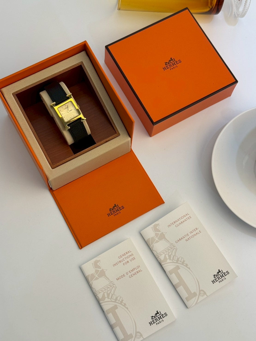 Hermes cream dial H c.9698