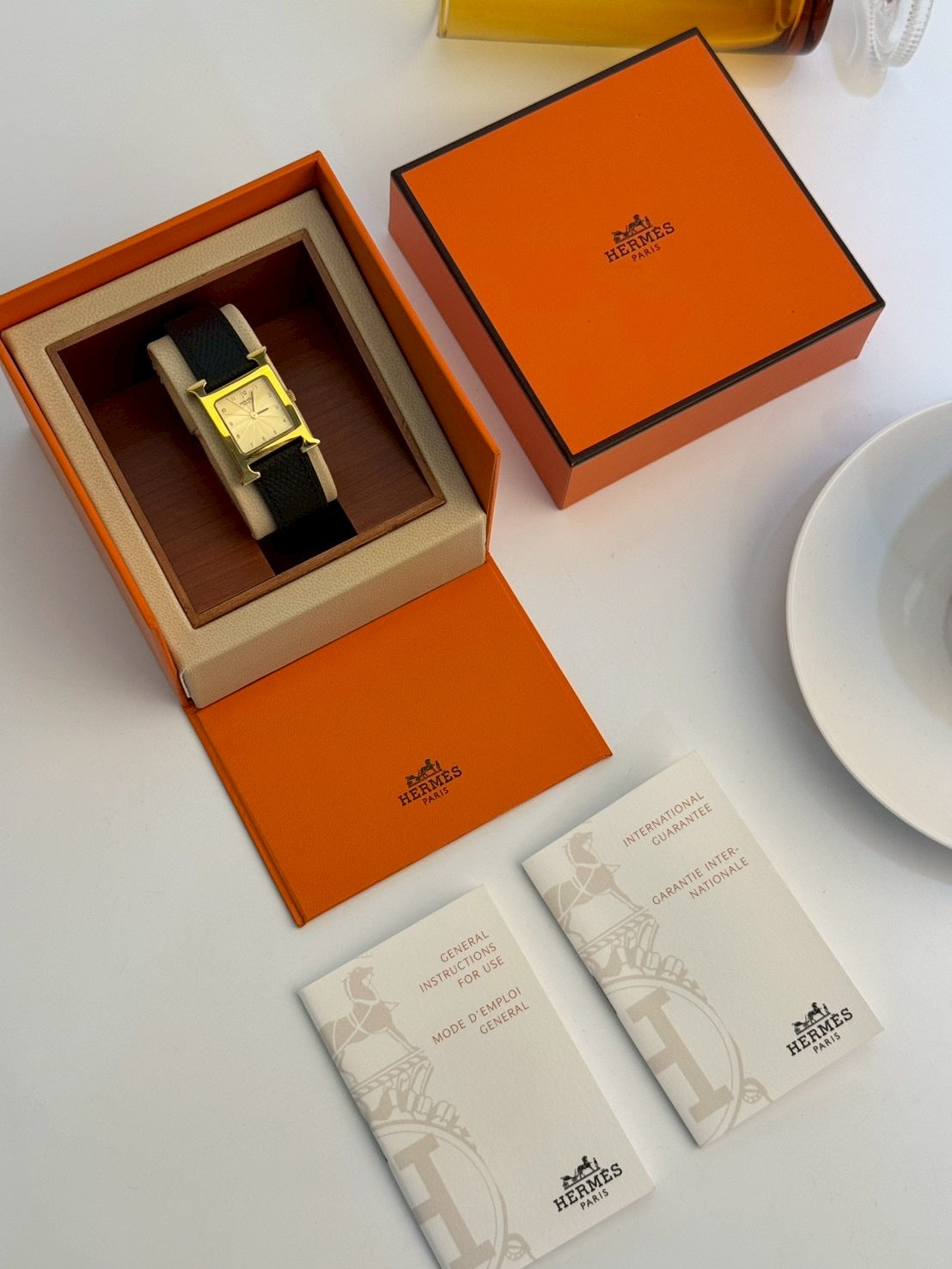 Hermes cream dial H c.9698