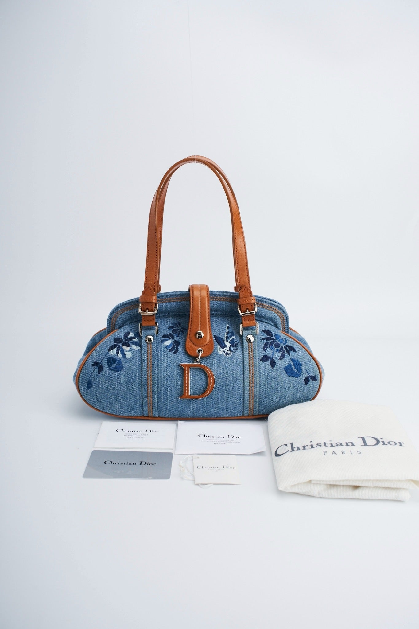Dior detective denim floral