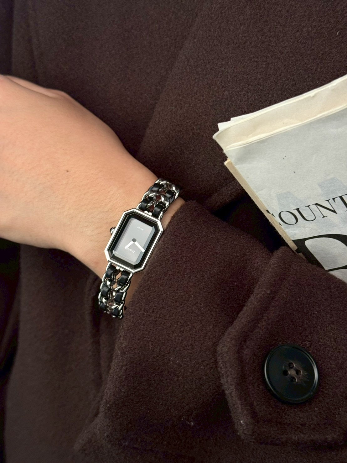 Chanel Premiere silver Lsize c.1607