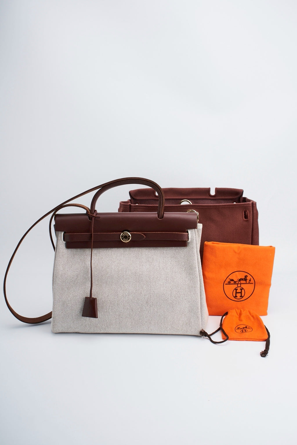 Hermes herbag31 redbrown
