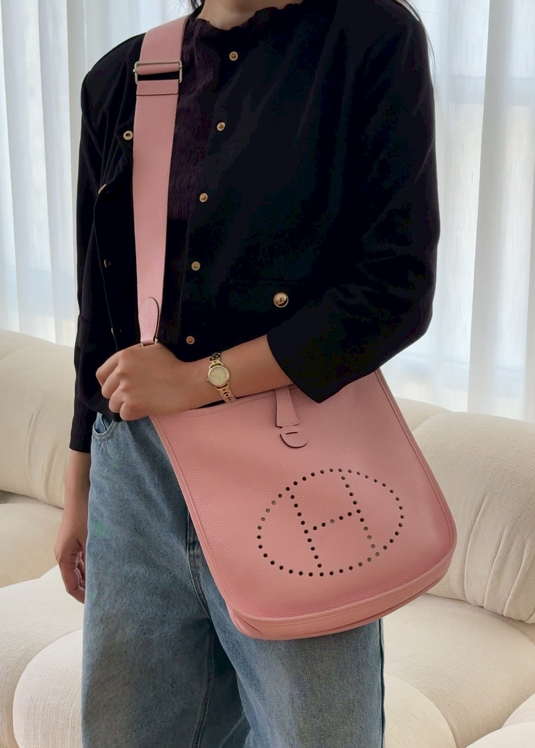 Hermes Evelyne29 rose saku