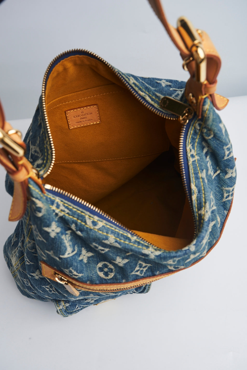 Louis vuitton denim shoulder bag