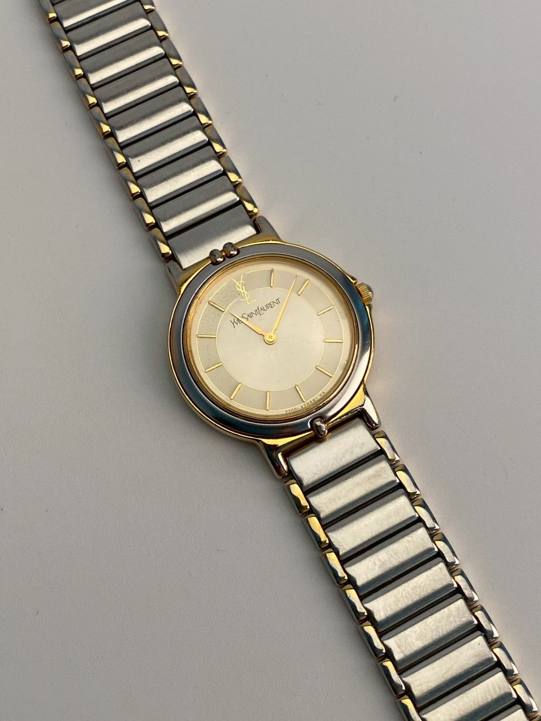Ysl cream dial twotone c.1306