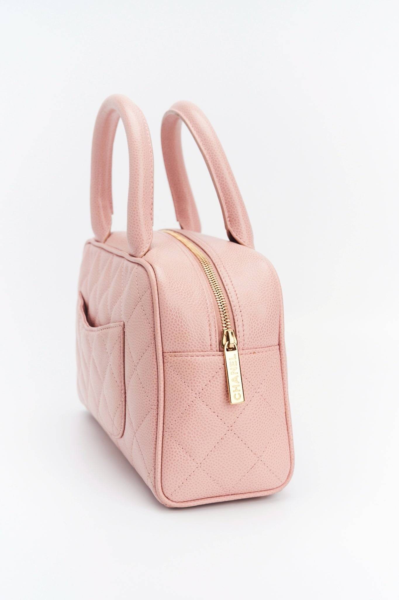 Chanel mini boston pink
