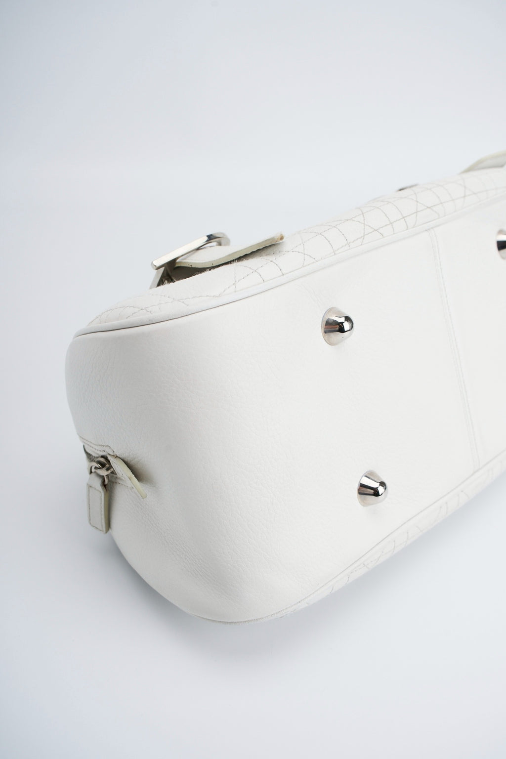 Dior logo white handbag