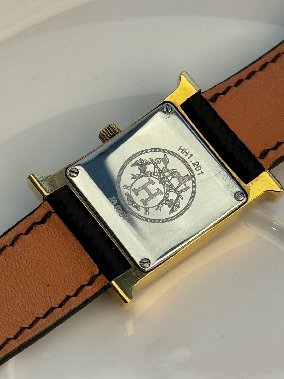 Hermes cream dial H c.9698