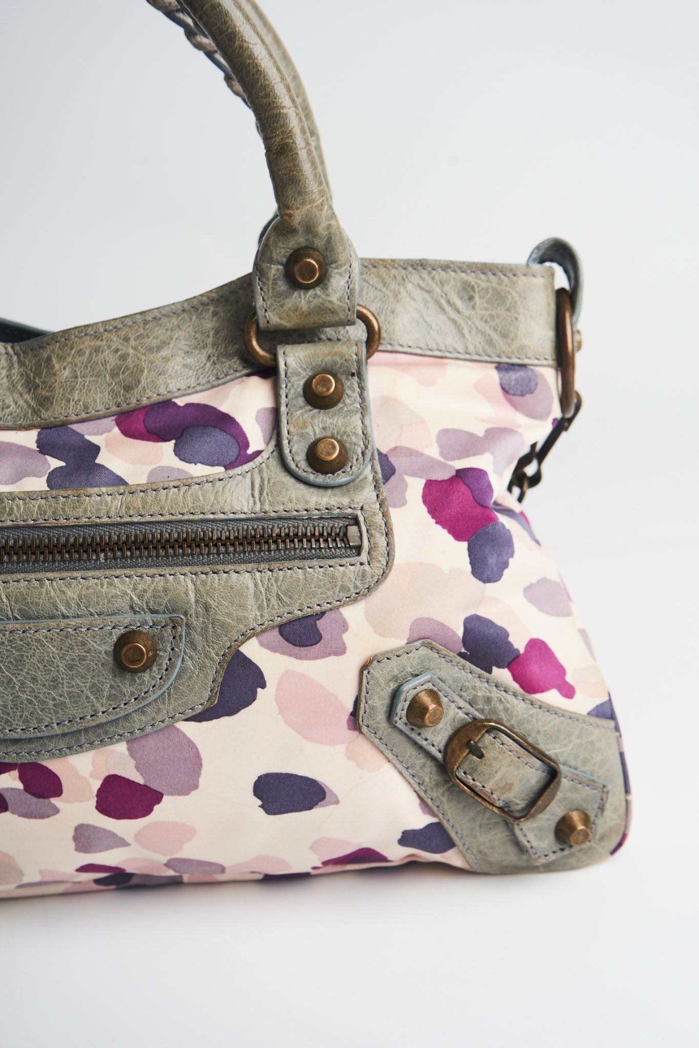 Balenciaga nylon printed mini city
