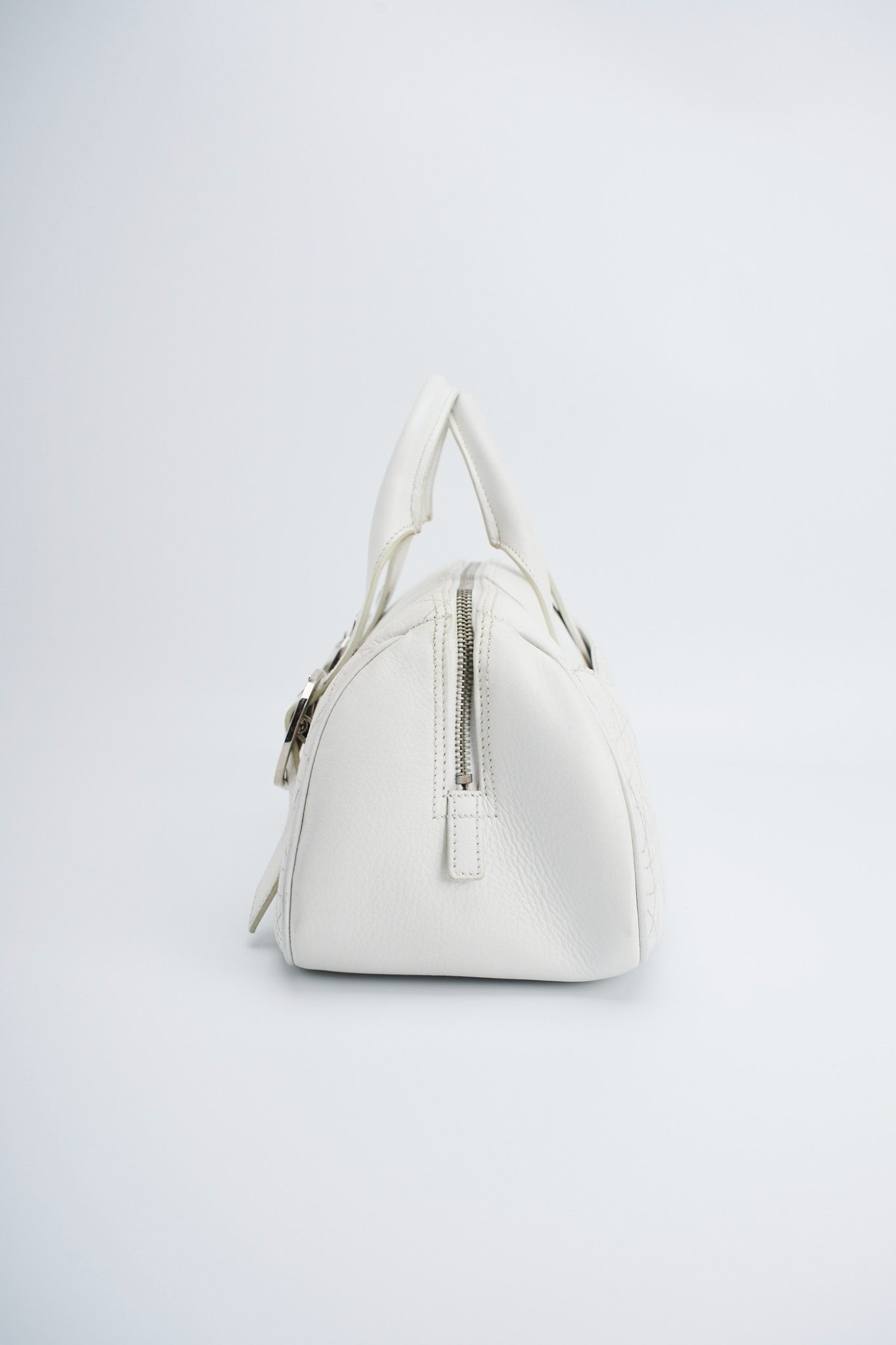 Dior logo white handbag