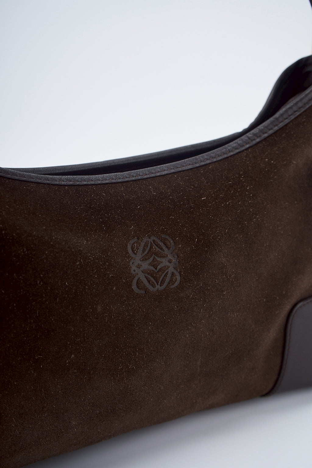 Loewe Suede Brown shoulder