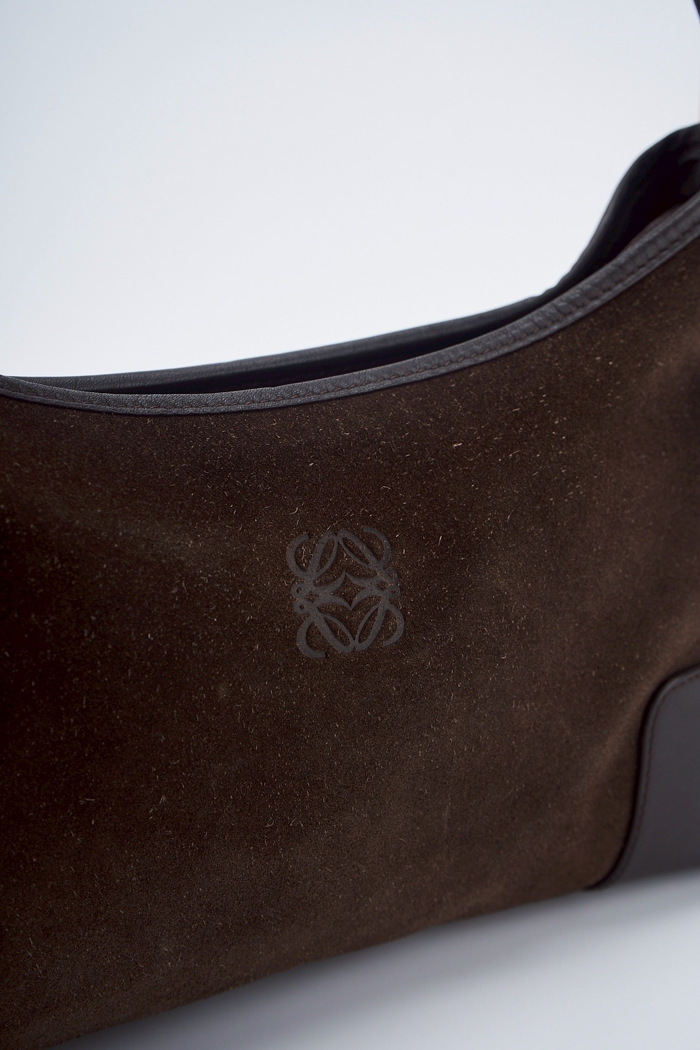 Loewe Suede Brown shoulder