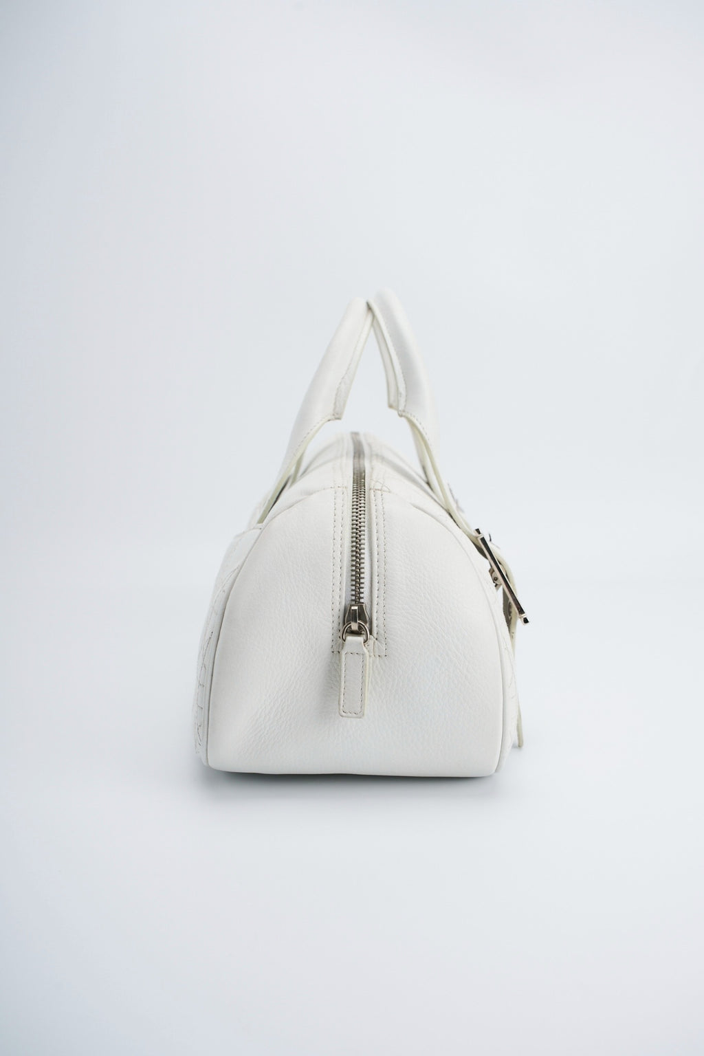 Dior logo white handbag