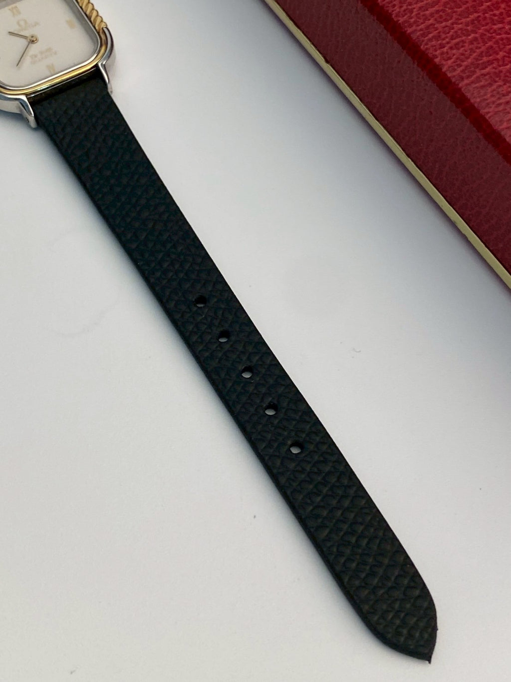 Omega deville white dial twotone 1387