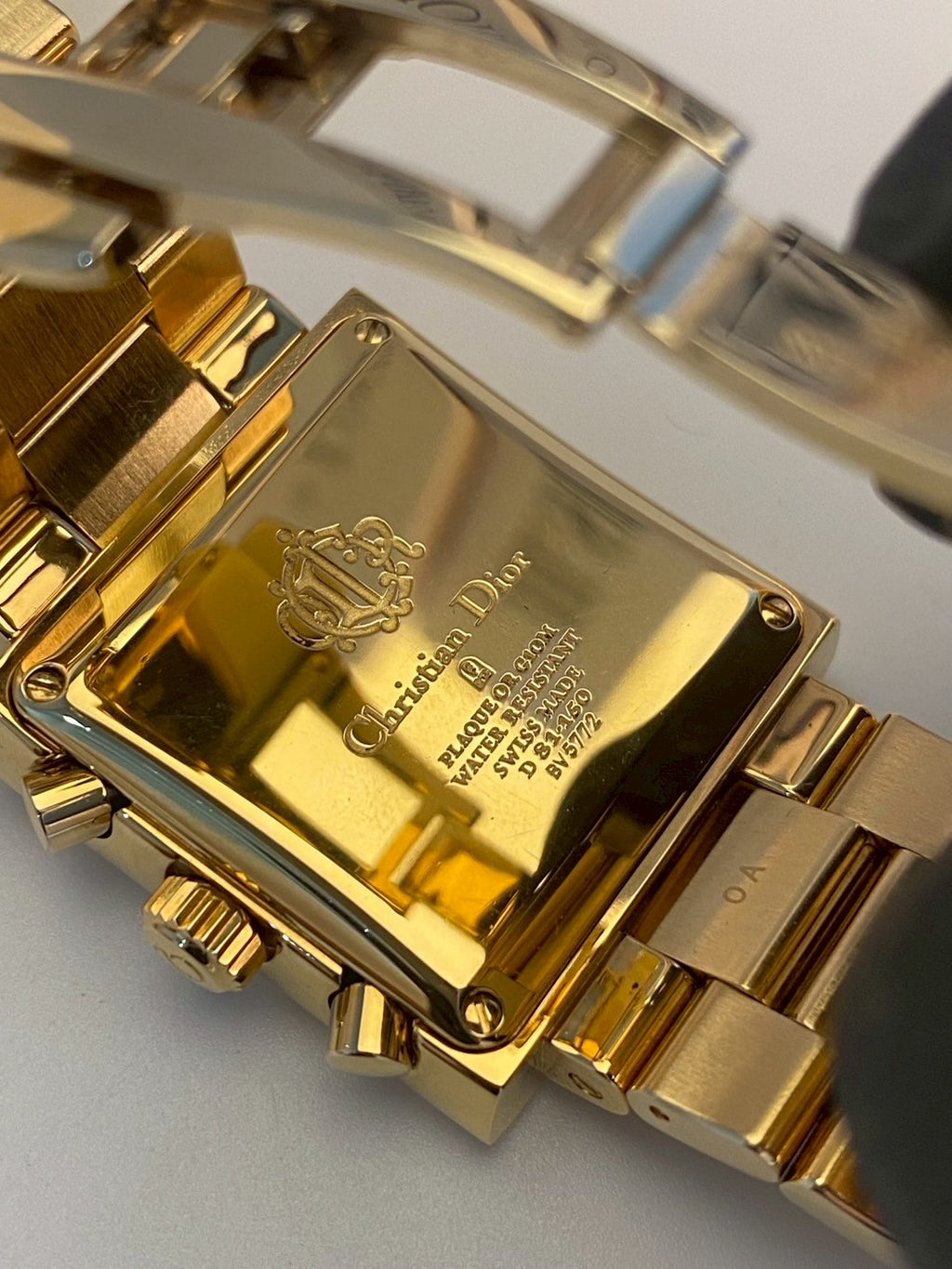 Dior gold gray dial chronograph c.5772