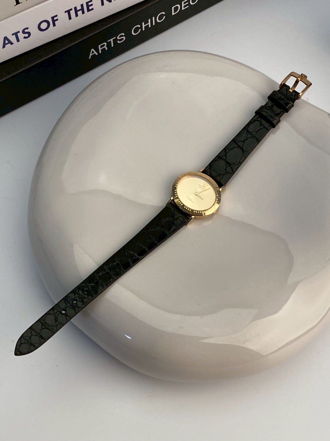 Rolex K18 YG cellini gold dial