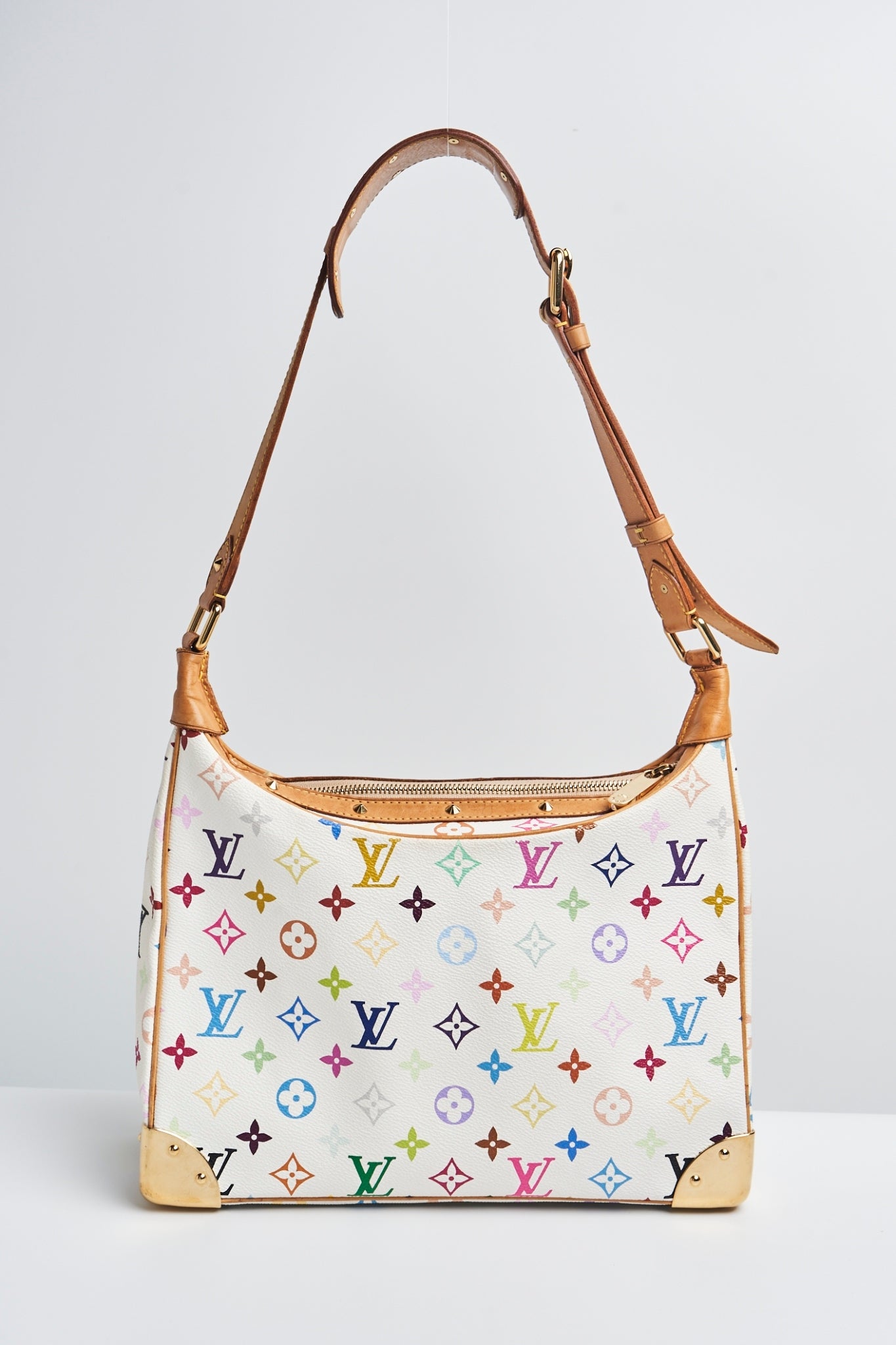 Louis vuitton multicolor boulogne white