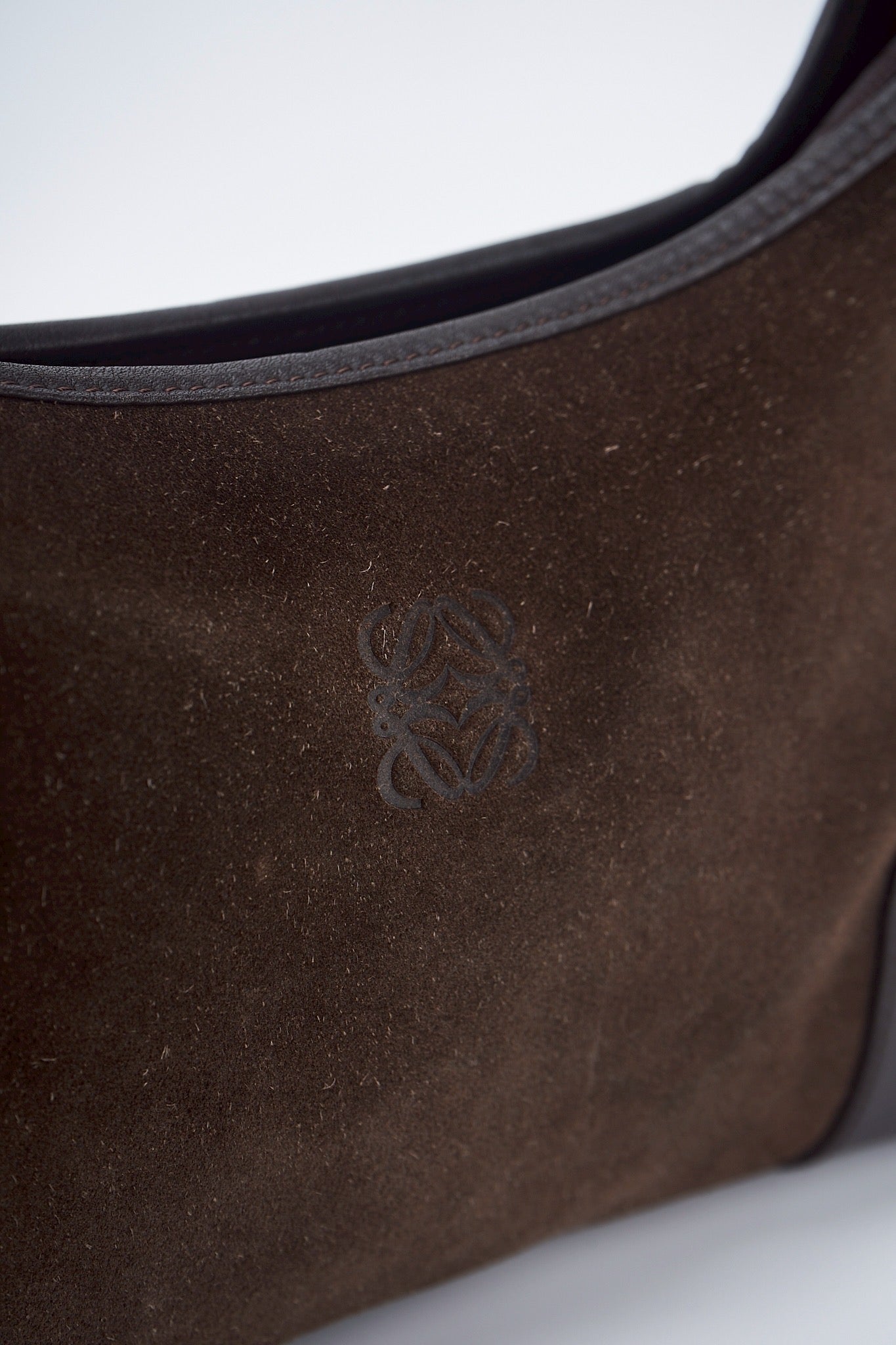Loewe Suede Brown shoulder