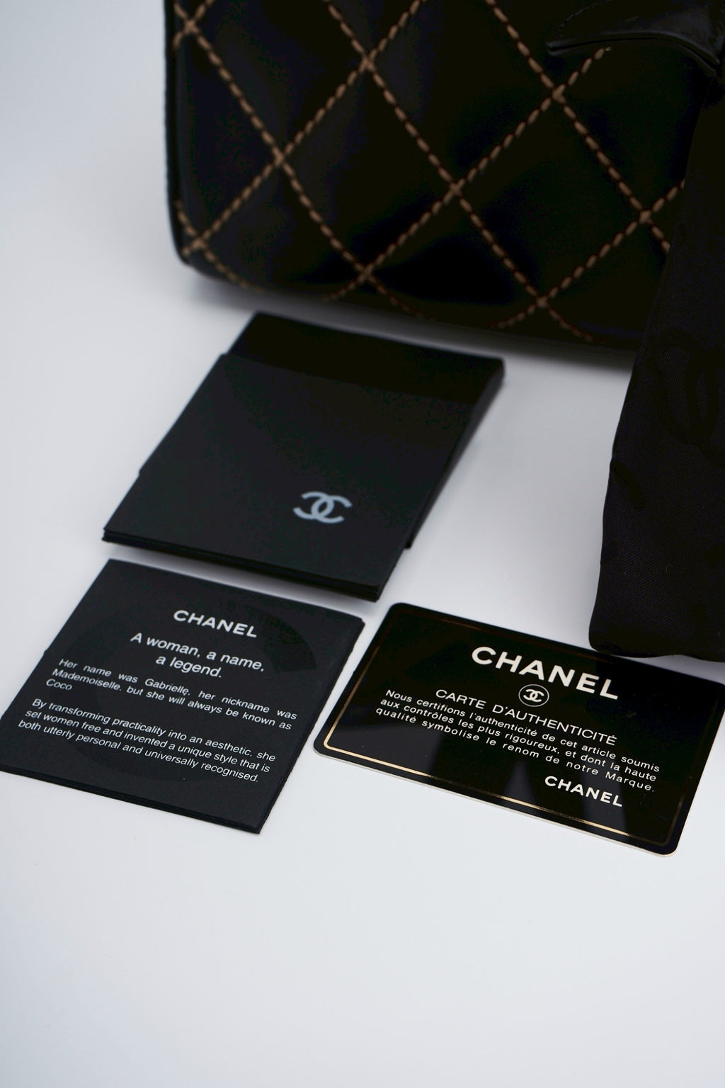 Chanel quilted hand bag