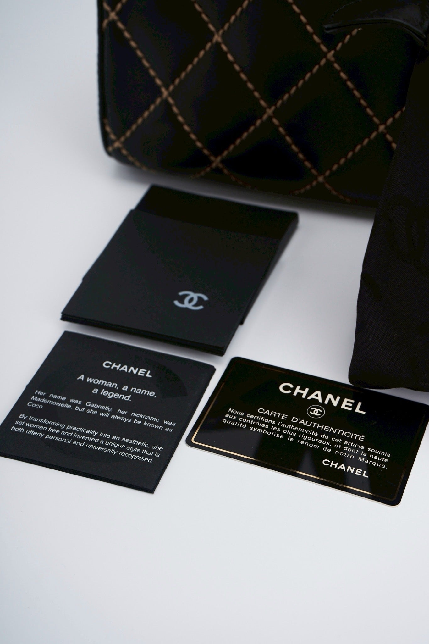 Chanel quilted hand bag