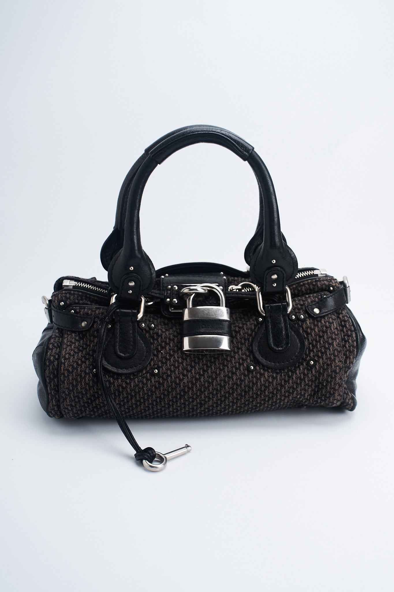 Chloe paddington tweed leather
