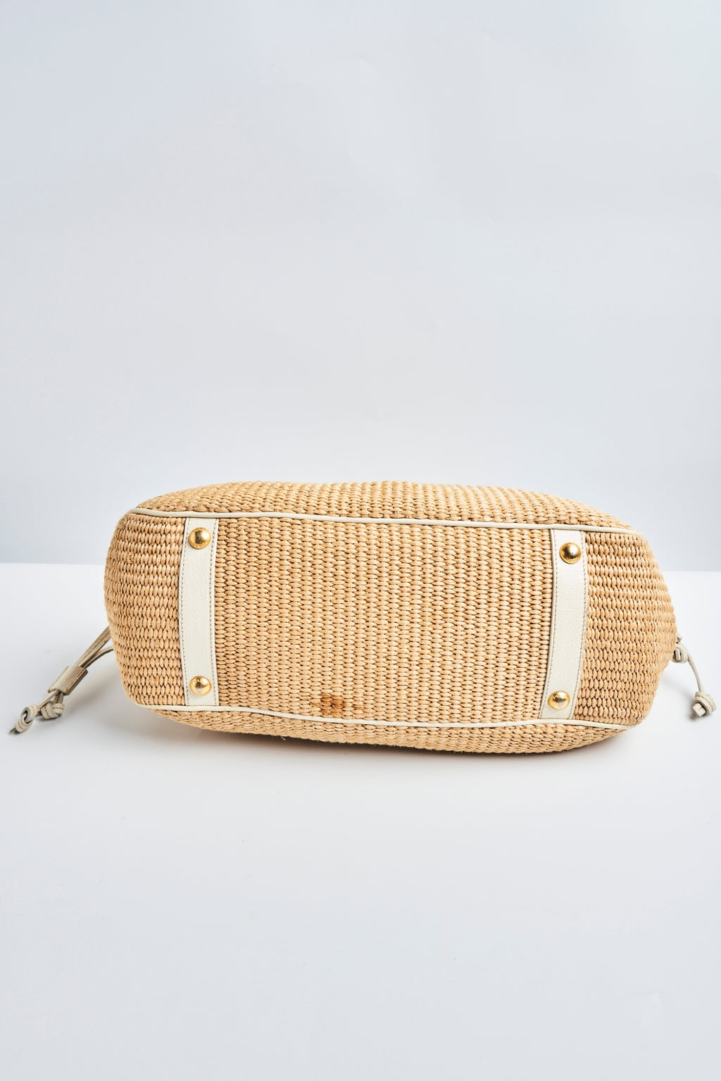Prada raffia hand bag